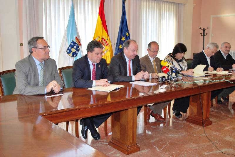 Imagen de la firma en la Subdelegación del Gobierno en Pontevedra