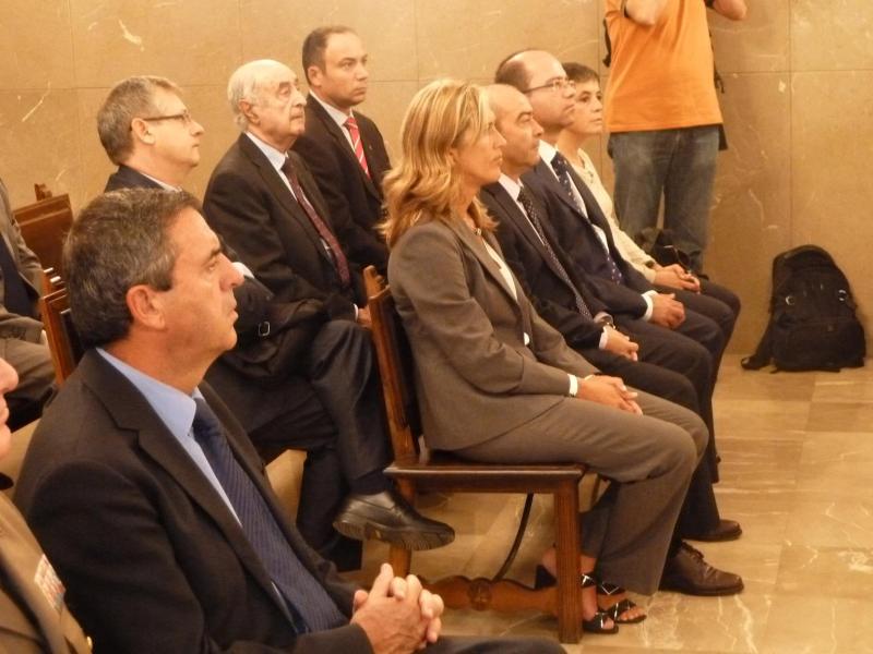 Teresa Palmer, junto al resto de autoridades durante la apertura del año judicial