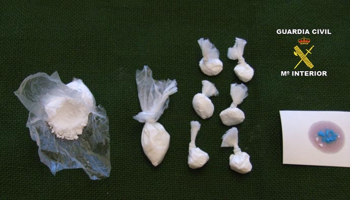 Parte de la cocaína incautada durante la operación
