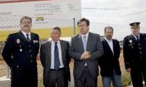 El Delegado del Gobierno visita  las obras de la nueva Comisaría de Logroño, en Fardachón.