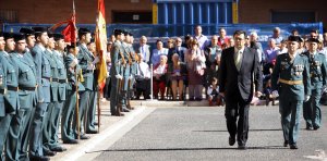 El Delegado del Gobierno, José Antonio Ulecia, preside los actos de la festividad de la Guardia Civil, en el Acuartelamiento de la X Zona de La Rioja.