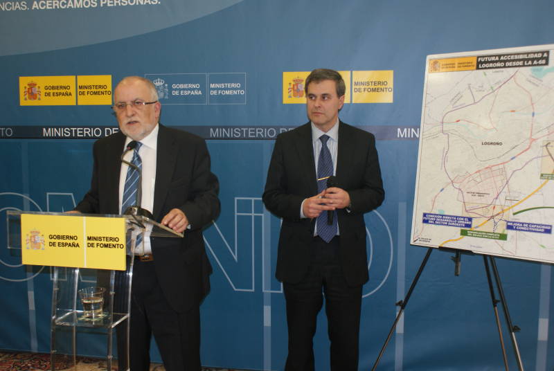 El Secretario de Estado de Planificación e Infraestructuras presenta una solución para mejorar la movilidad de Logroño desde la AP-68.