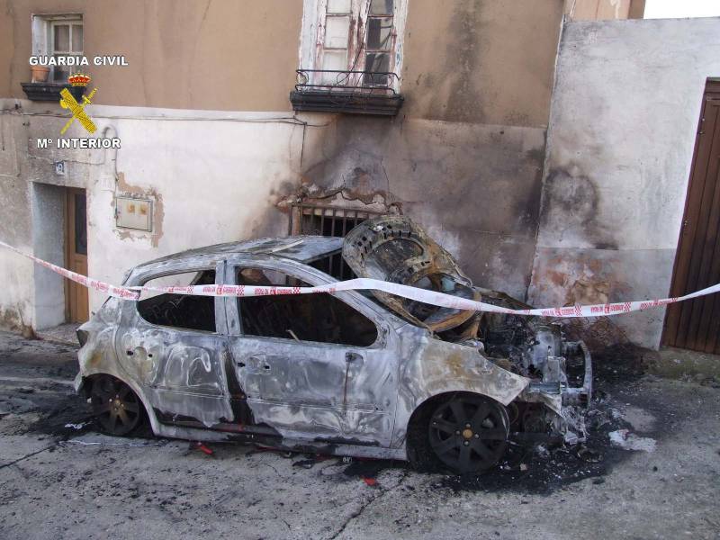 La Guardia Civil detiene al presunto autor de una serie de incendios continuados en Arnedo. 