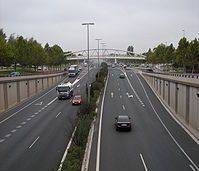 Fomento construye un segundo carril entre las rotondas de Avenida de Madrid y República Argentina en la circunvalación de Logroño