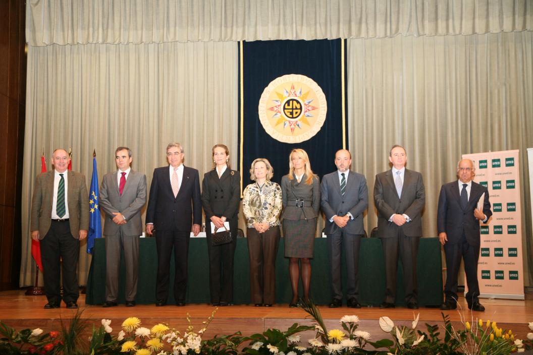La delegada del Gobierno en Madrid, Amparo Valcarce, interviene en la entrega de la IV edición de los premios Universidad-Empresa
