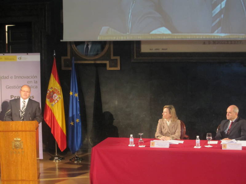 La Delegada del Gobierno en Madrid, Amparo Valcarce, asiste a la entrega de premios a la Calidad e Innovación en la Gestión Pública.