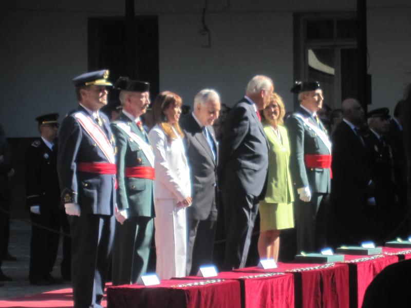 La delegada del Gobierno en Madrid, Dolores Carrión,  preside los actos  de  celebración de la festividad de  la Virgen del Pilar, patrona de la Guardia Civil