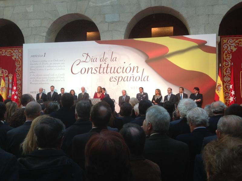 Discurso de la delegada del Gobierno en Madrid, Cristina Cifuentes, en la recepción con motivo del Día de la Constitución, que ha tenido lugar en la Real Casa de Correos de la Comunidad de Madrid 