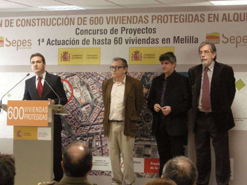 Un total de 84 proyectos se presentan al concurso de ideas de SEPES para edificar 60 viviendas en Melilla