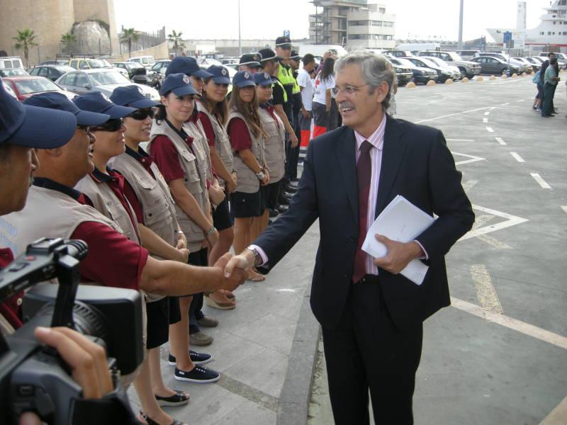 La Delegación del Gobierno en Melilla coordina la fase de retorno de la Operación Paso del Estrecho 2011