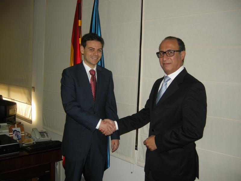 Visita de Francisco Javier Zambrana al Delegado del Gobierno, Abdelmalik El Barkani