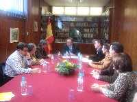 D. RAfael González Tovar, Delegado del Gobierno, reunido con representantes vecinales de Cartagena