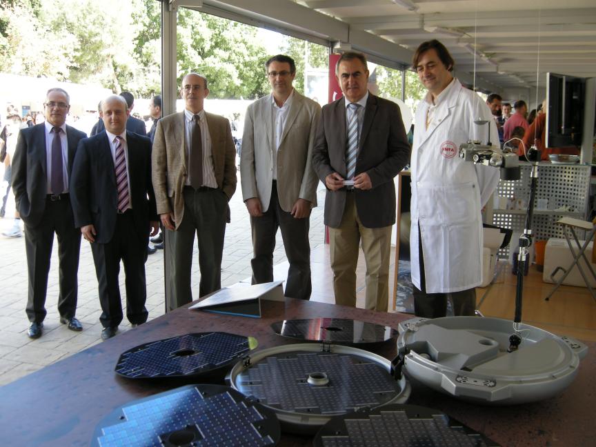 El delegado del Gobierno visita la feria de la Semana de la Ciencia y la Tecnología de la Región de Murcia