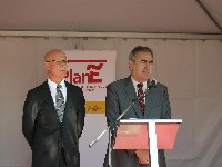 González Tovar y Domingo Coronado ponen la primera piedra de la prolongación de la Avenida Juan Carlos I