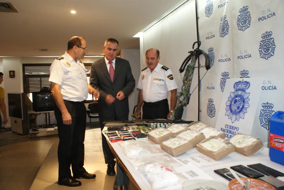 Veinte detenidos y más de 9 kilogramos de cocaína incautados en una operación policial contra el tráfico de drogas en Murcia 