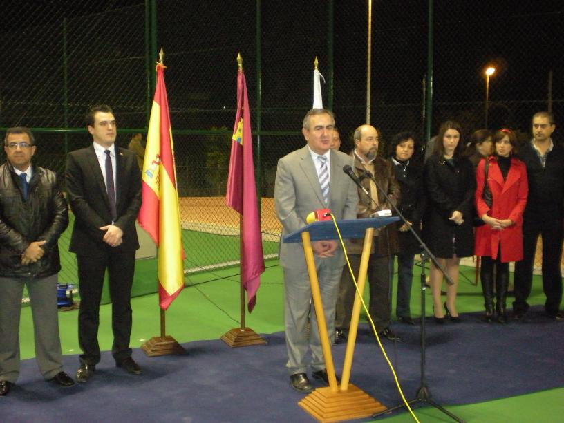 El delegado del Gobierno y el alcalde de Mazarrón inauguran las nuevas instalaciones en el Polideportivo del Puerto de Mazarrón