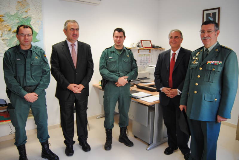 El delegado del Gobierno inaugura el cuartel de la Guardia Civil en Caravaca tras su remodelación 