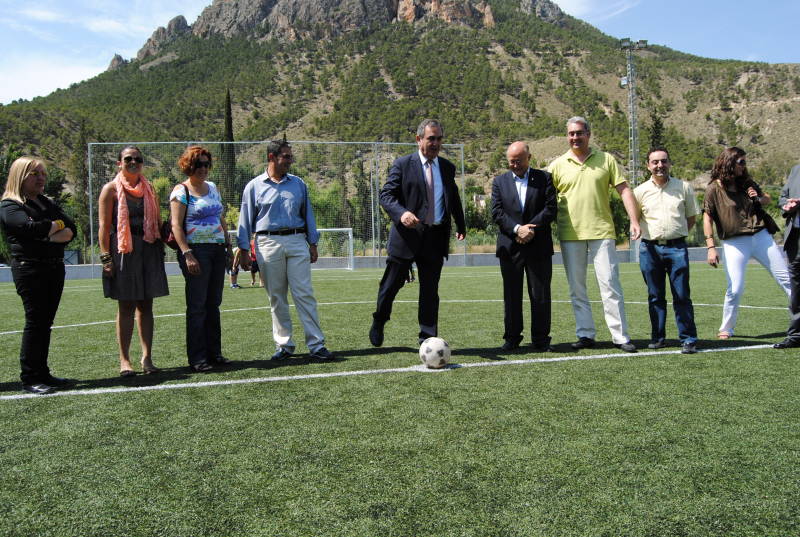 El delegado del Gobierno inaugura la nueva zona deportiva y el nuevo aparcamiento en el paraje Vereda Puncha de Cieza 