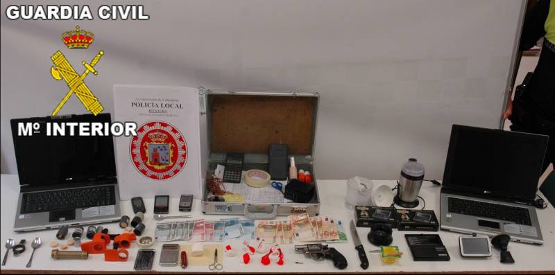 La Guardia Civil desmantela un nuevo punto de venta y distribución de cocaína en Calasparra