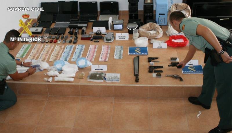 La Guardia Civil detiene en Alicante y Murcia a 16 personas relacionadas con el tráfico de drogas