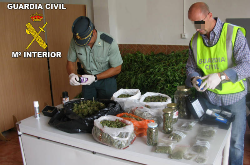La Guardia Civil detiene a una persona por cultivo y tráfico de “marihuana” 