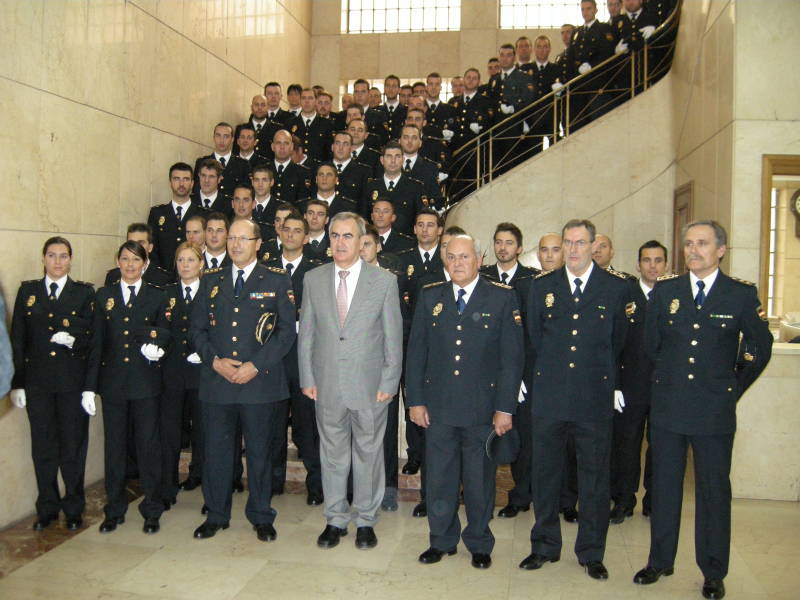 El delegado del Gobierno da la bienvenida a la Región de Murcia a 83 nuevos agentes del Cuerpo Nacional de Policía 