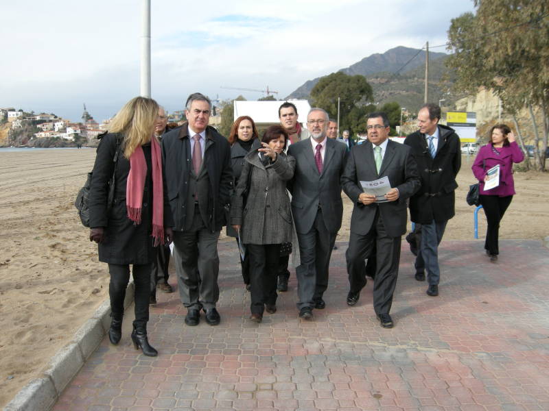El MARM invertirá más de 1,2 millones de euros en las obras del paseo marítimo Bolnuevo en Mazarrón 