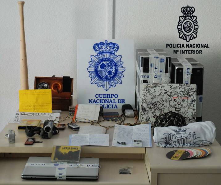 Detenidas doce personas vinculadas a la organización Latin King en Murcia