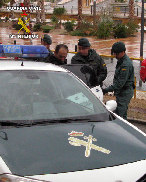 La Guardia Civil desmantela una banda organizada dedicada al tráfico de drogas en Mazarrón