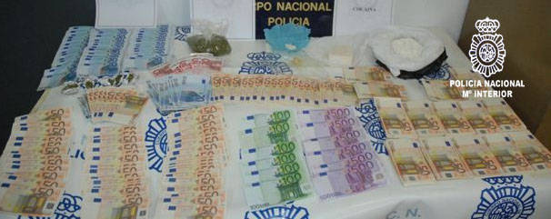 Operación policial contra el tráfico de drogas en Murcia