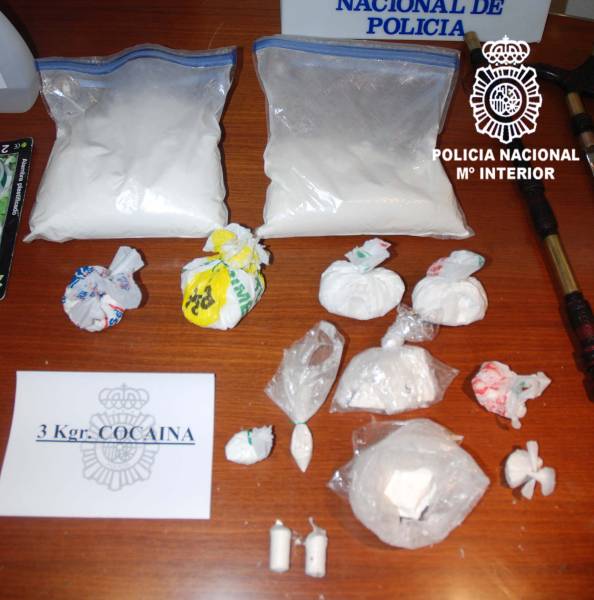 Desarticulada una organización dedicada al tráfico de cocaína en Murcia y Alicante.
