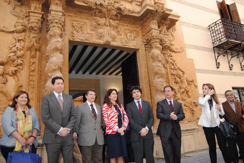 El delegado del Gobierno asiste a la inauguración del Palacio de Guevara de Lorca tras las obras de rehabilitación financiadas por Fomento