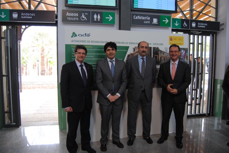 Adif finaliza las obras de rehabilitación en la estación de Lorca-Sutullena 