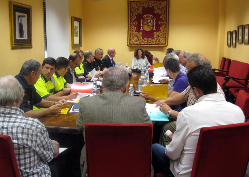 Los cuerpos y fuerzas de seguridad que operan en Navarra coordinan el dispositivo que se pondrá en marcha en la Comunidad foral con motivo de la Vuelta Ciclista