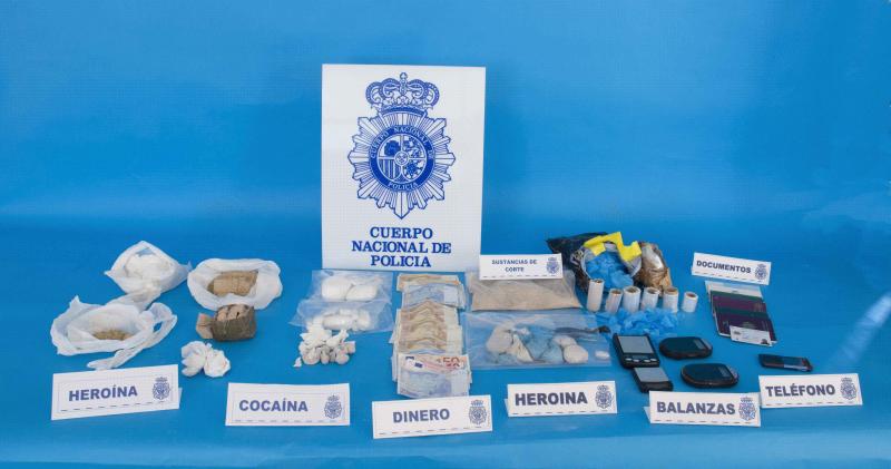 Con la colaboración de la policía francesa

La Policía Nacional desarticula una banda de narcos que traficaba con heroína y cocaína en Francia y España 
