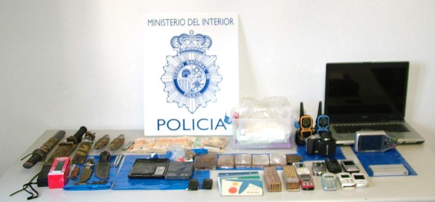 El Cuerpo Nacional de Policía detiene en San Sebastián a un grupo organizado dedicado a la distribución de droga