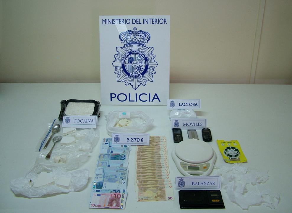 El Cuerpo Nacional de Policía desarticula  en Vitoria un grupo organizado de distribucion y venta de sustancias estupefacientes.