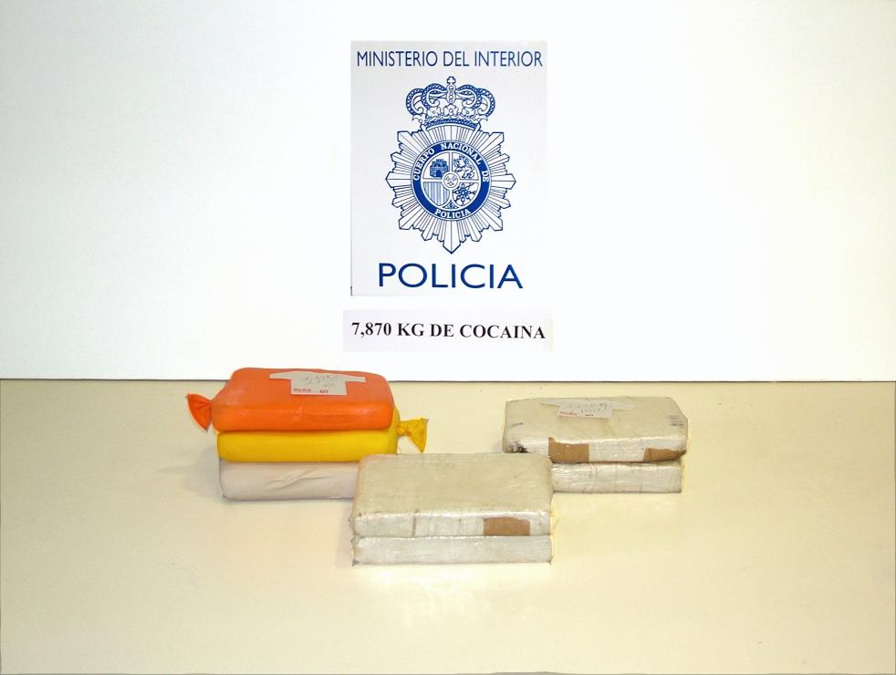 Según informa la Delegación del Gobierno en el País Vasco

El Cuerpo Nacional de Policía interviene más de 7 kilos de cocaína en San Sebastián.