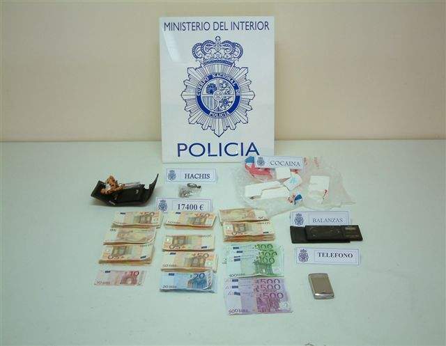 El Cuerpo Nacional de Policía detiene en Vitoria a dos personas por distribuir cocaína