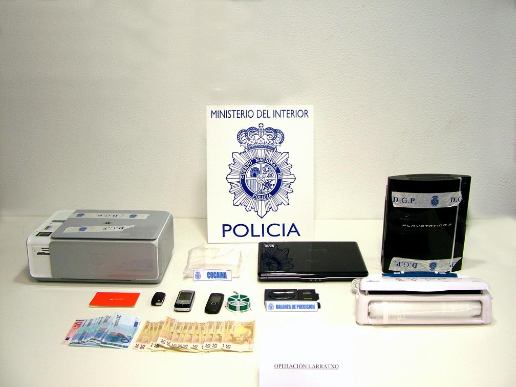 El Cuerpo Nacional de Policía detiene en San Sebastián a un ciudadano por presunto delito contra la salud pública