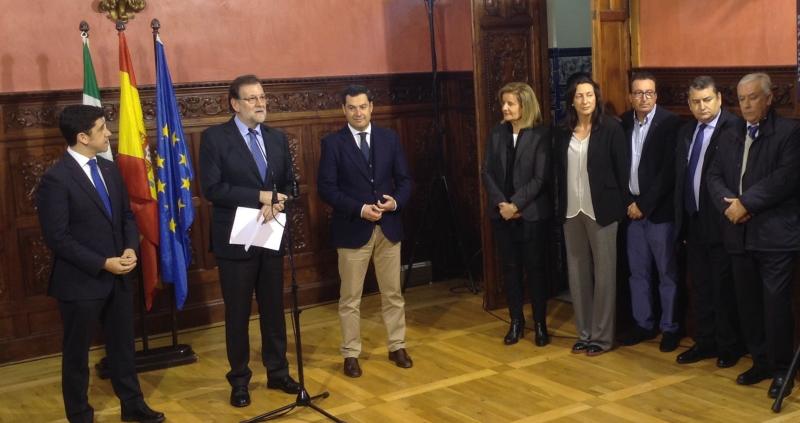 Declaración institucional de Mariano Rajoy en Ayamonte (Huelva) sobre los atentados de Bruselas