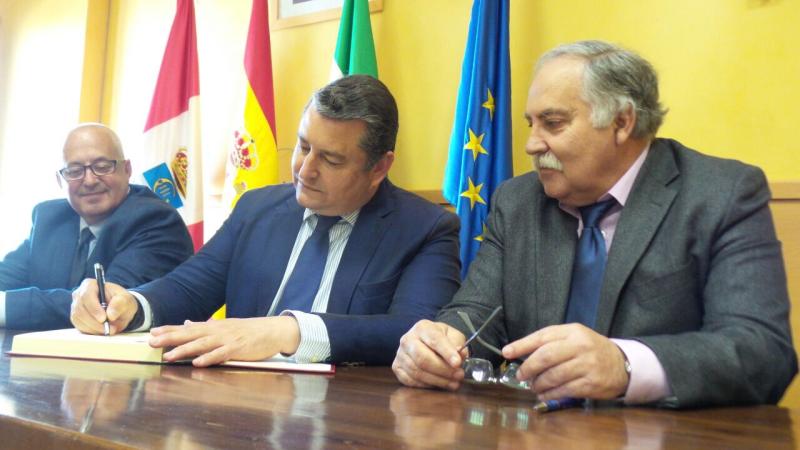 Visita institucional del delegado del Gobierno en Andalucía a Prado del Rey