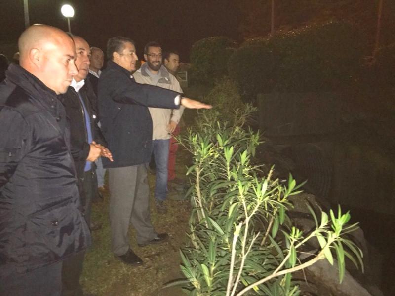 El delegado del Gobierno en Andalucía se desplaza a la Línea para conocer los efectos de las inundaciones

