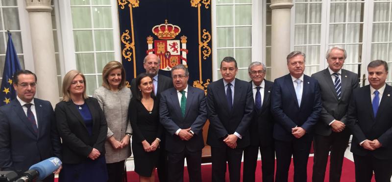 Los subdelegados de las ocho provincias andaluzas toman posesión de sus cargos en la Delegación del Gobierno 