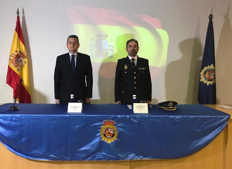 El delegado del Gobierno asiste al acto de toma de posesión del nuevo jefe superior de Policía de Andalucía oriental