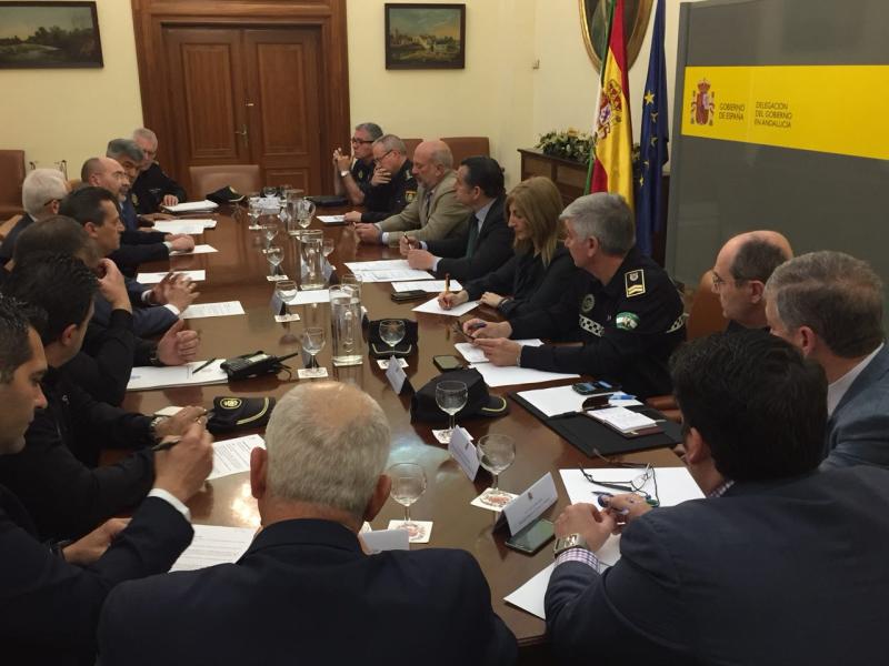Reunión de coordinación de seguridad para el partido Sevilla- Betis