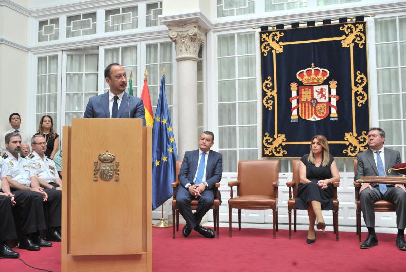Juramento de Alfonso Rodríguez Gómez de Celis como delegado del Gobierno en Andalucía
