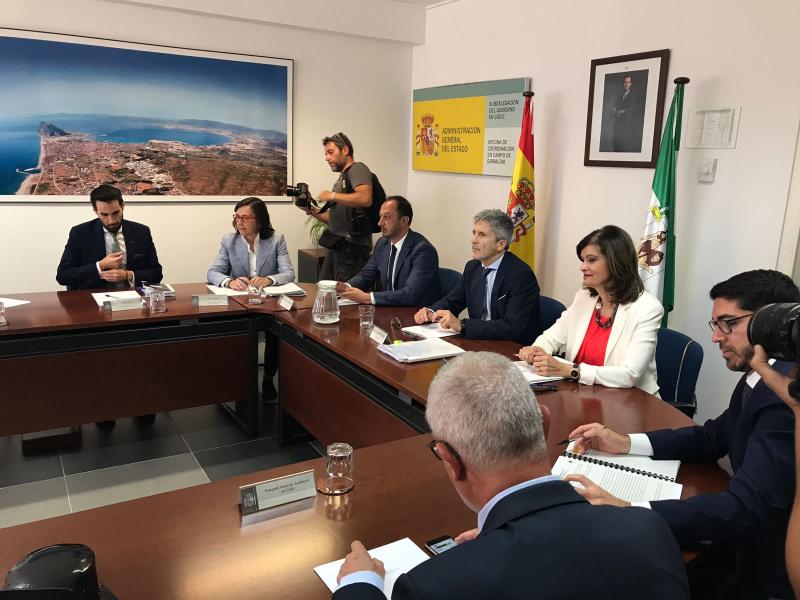 El ministro del interior, Fernando Grande-Marlaska, visita Algeciras, en Cádiz