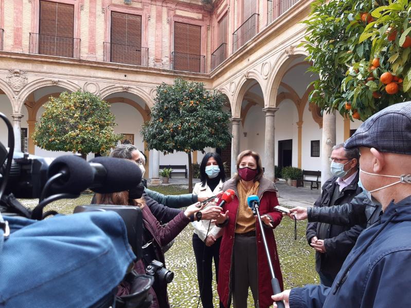 Sandra García destaca el avance de las obras de rehabilitación de la Abadía del Sacromonte, 