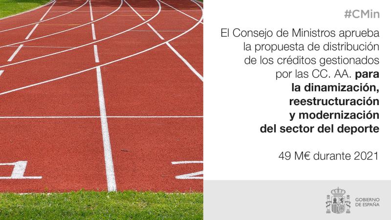 Andalucía recibe 4,24 millones de euros para modernizar el sector del deporte